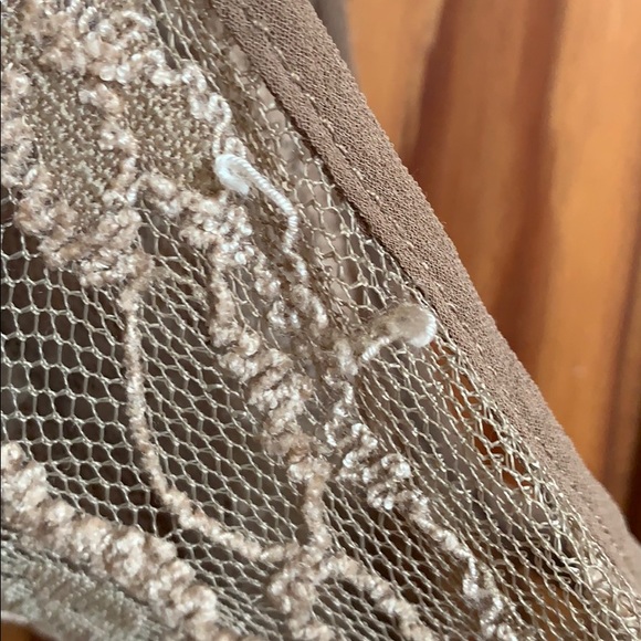 a’reve Lace Boho Tan Cold Shoulder Dress - Picture 5 of 15